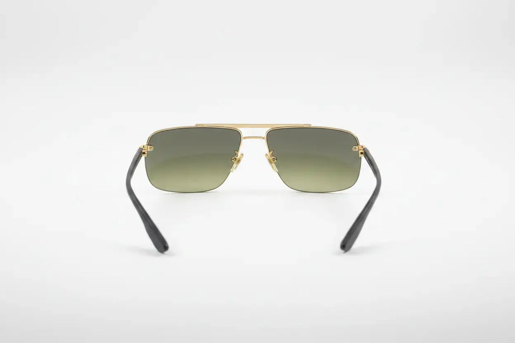 Prada Aviator Sunglasses – Gold Frame & Dark Gradient Lenses Prada