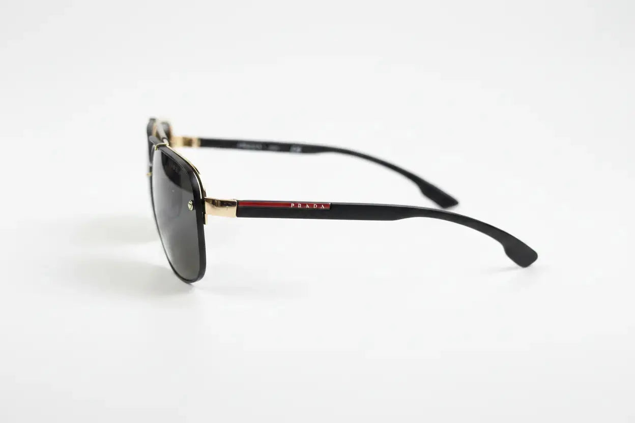 Prada Aviator Sunglasses – Gold Frame & Dark Gradient Lenses Prada