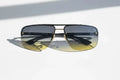 Prada Aviator Sunglasses – Gold Frame & Dark Gradient Lenses Prada